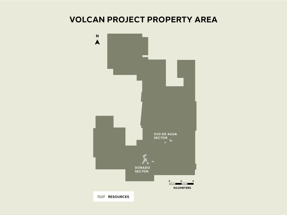 Volcan Gold Project - Location Map 2