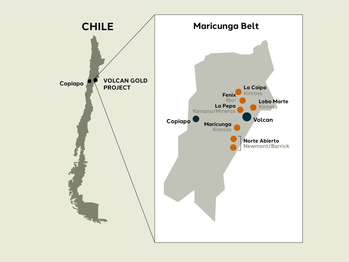 Volcan Gold Project - Location Map 1