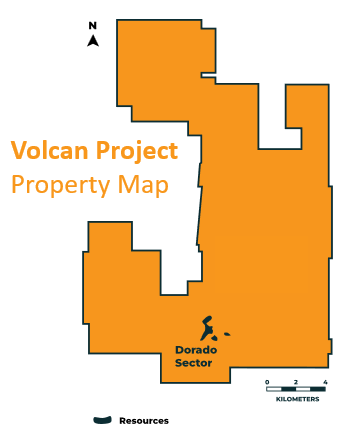 Volcan Project Property Map